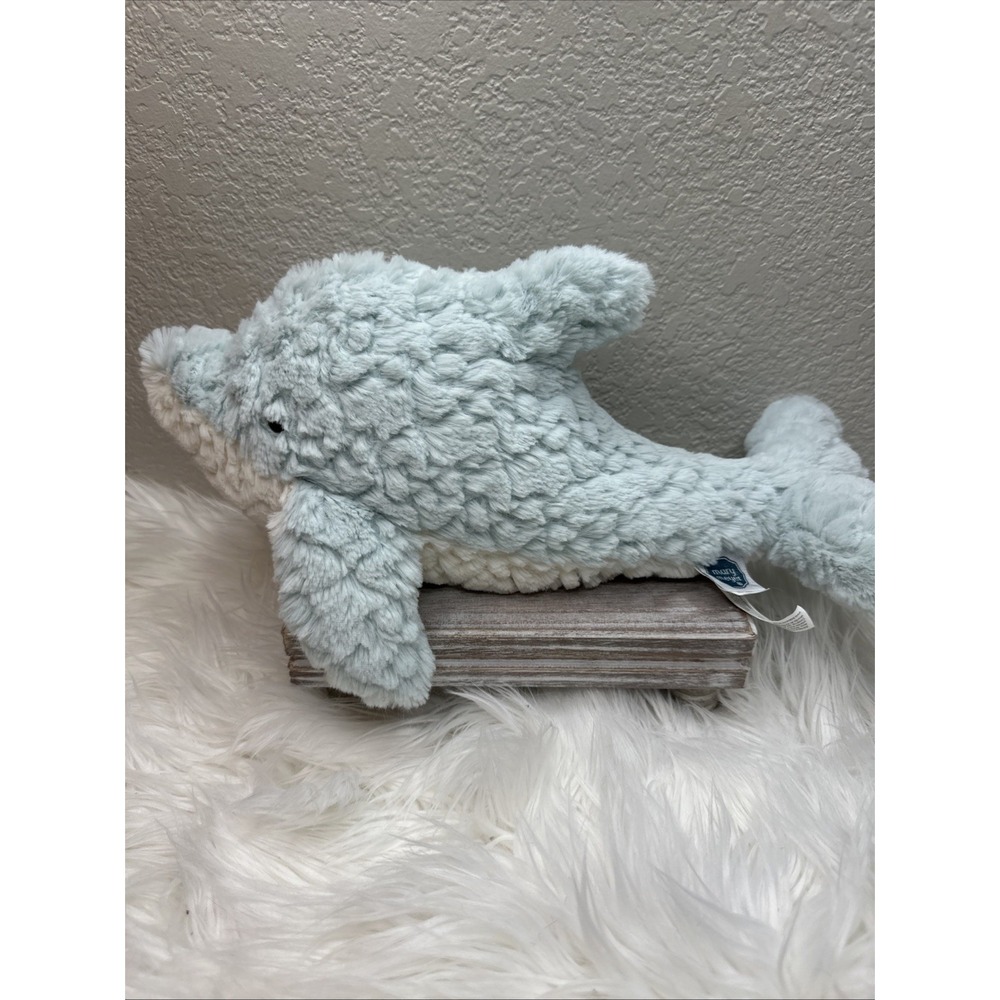 $21 🌙‎ Mary Meyer Blue Teal Dolphin Plush 16 Inch Stuffed Animal Toy